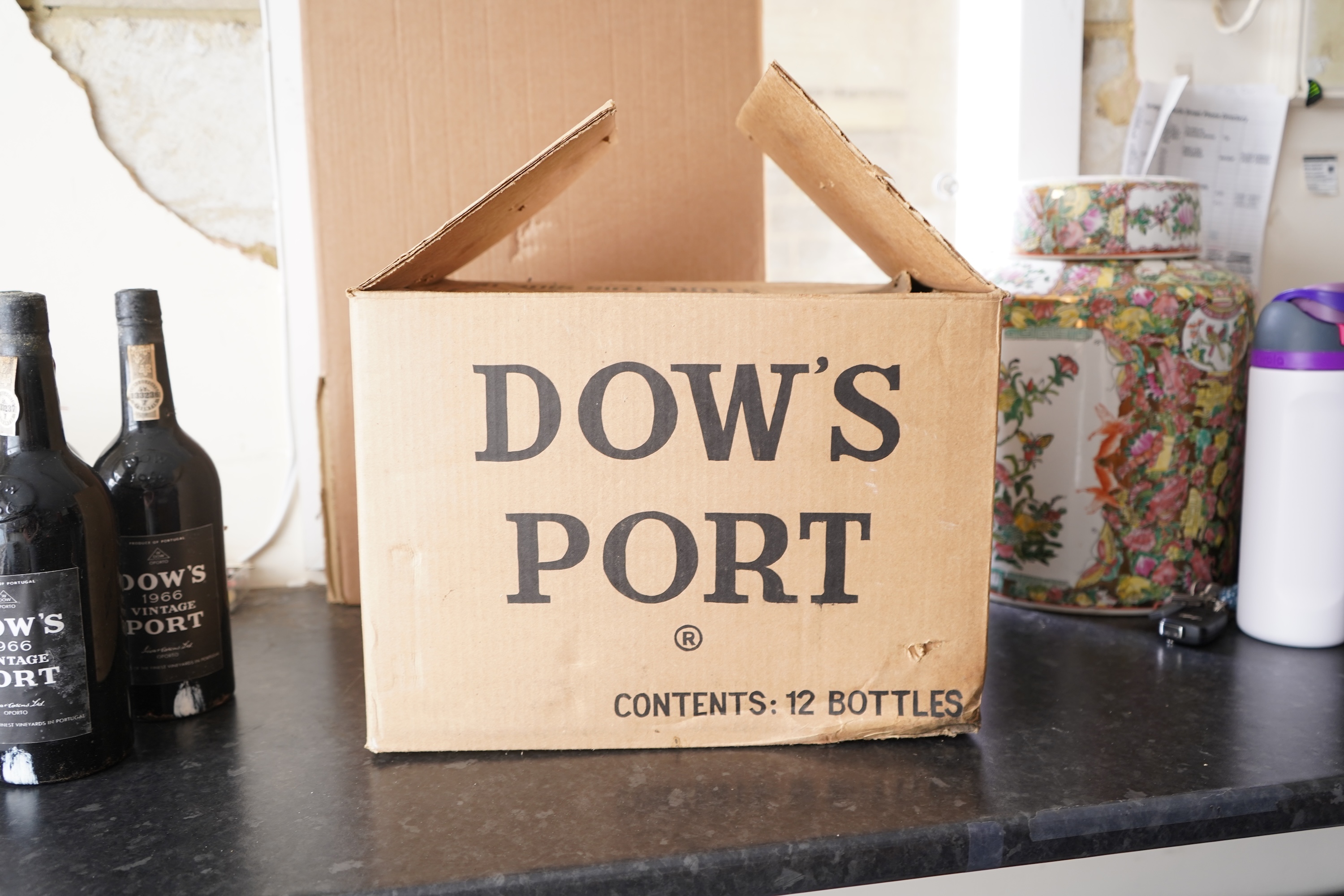 Twelve bottles of 1966 Dow’s vintage port